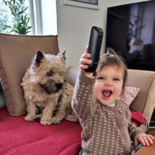 She's 14 months old and already in control...